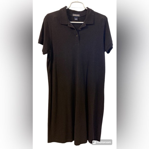 Land’s End Vintage Navy Blue Polo Shirt Dress - Picture 1 of 11